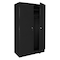 Steel Cabinets Usa Storage Cabinet, 72 in H, 36 in W, 24 in D, Black, 2 Shelves W-367224DS-B - alternate 1